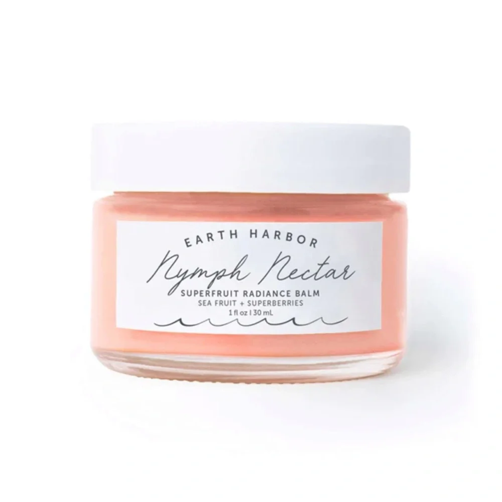 EARTH HARBOR NYMPH NECTAR Superfruit Radiance Balm 1oz $34 NIB CLEAN BEAUTY